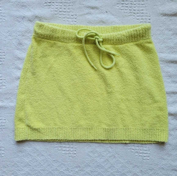 Theory, Towel  Textured Bright Beach Mini Skirt - Picture 1 of 8